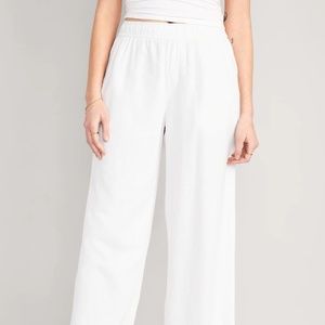 Old Navy White linen pants NWT
